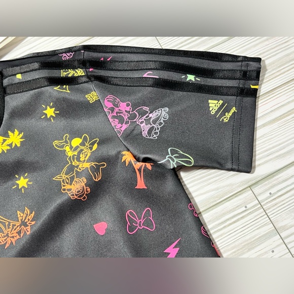 Adidas X Disney Minnie Mouse toddler girl‎ shirt Dress athletic Colab black 4T - Picture 9 of 10